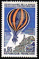 Balloon post stamp